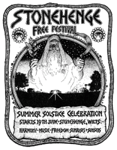 Stoneheneg free festival flyer