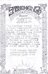 Stonehenge Free Festival Campaign