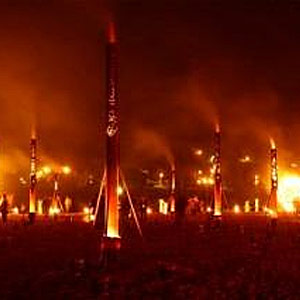 fire-garden Fire Garden at Stonehenge 2012