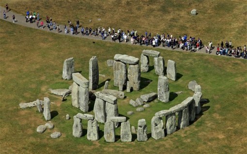 The people occupying the site would likely have been responsible for erecting the first monument at Stonehenge, the Mesolithic posts, between the 9th and 7th millennia BC. Photo: REX