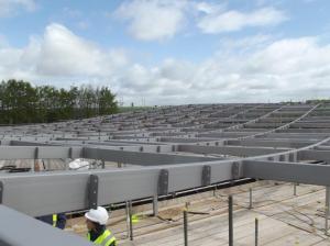 Stonehenge Visitor Centre.  Roof top view