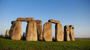 Archaeologists believe the original Stonehenge was built anywhere from 3000 BC to 2000 BC