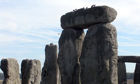 Archeologists found ridges, formed by Ice Age meltwater, that align Stonehenge with the solstice axis. Photograph: Francis Dean/Rex
