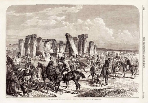 Coursing at Stonehenge in 1865