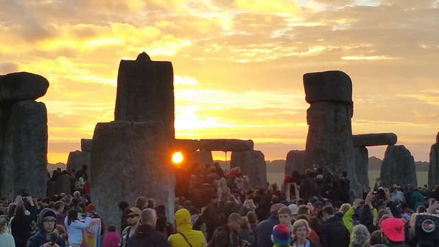 Sunrise at Stonehenge on the summer solstice
