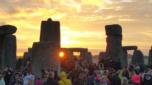 Sunrise at Stonehenge on the summer solstice